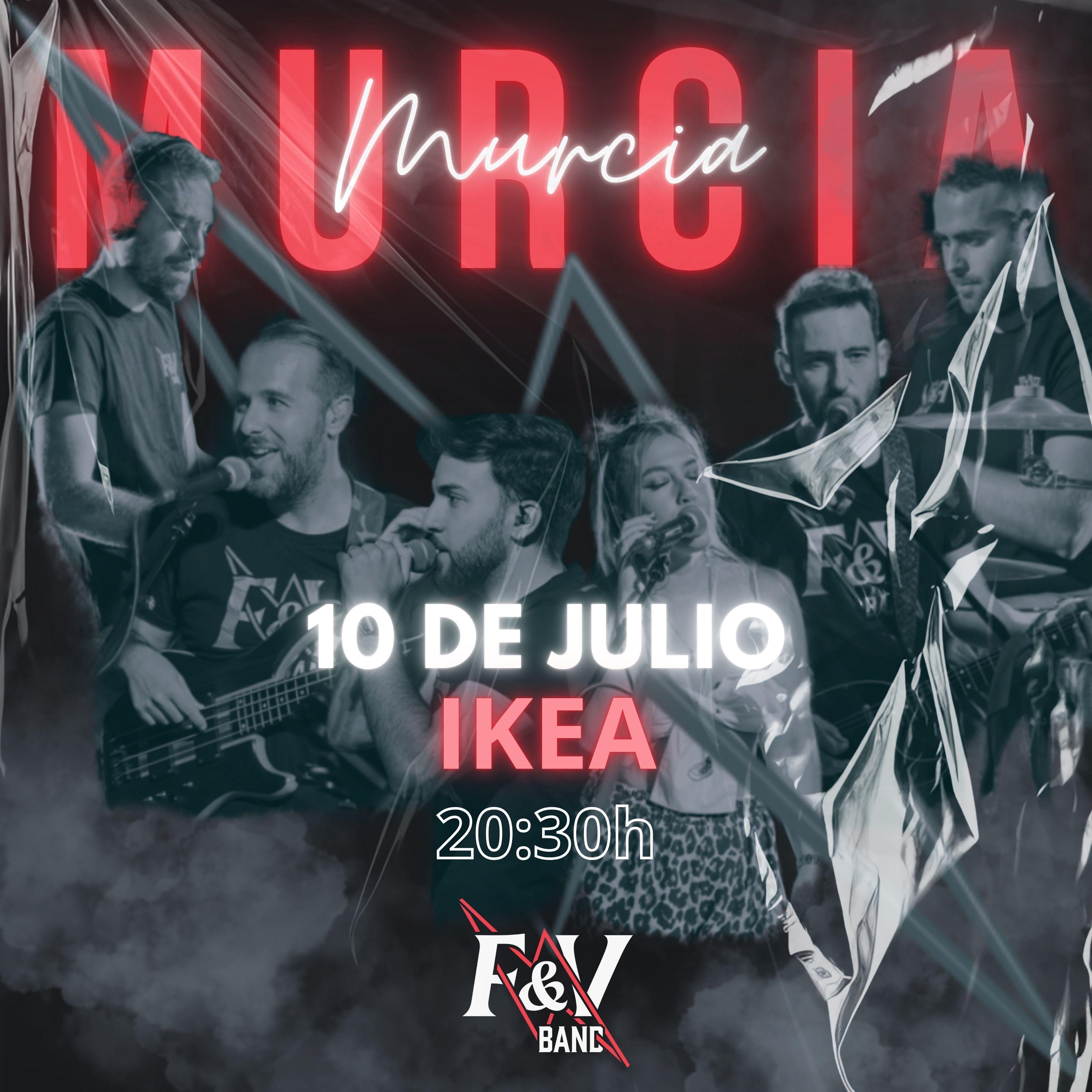 Cartel del concierto de FyVBand en IKEA