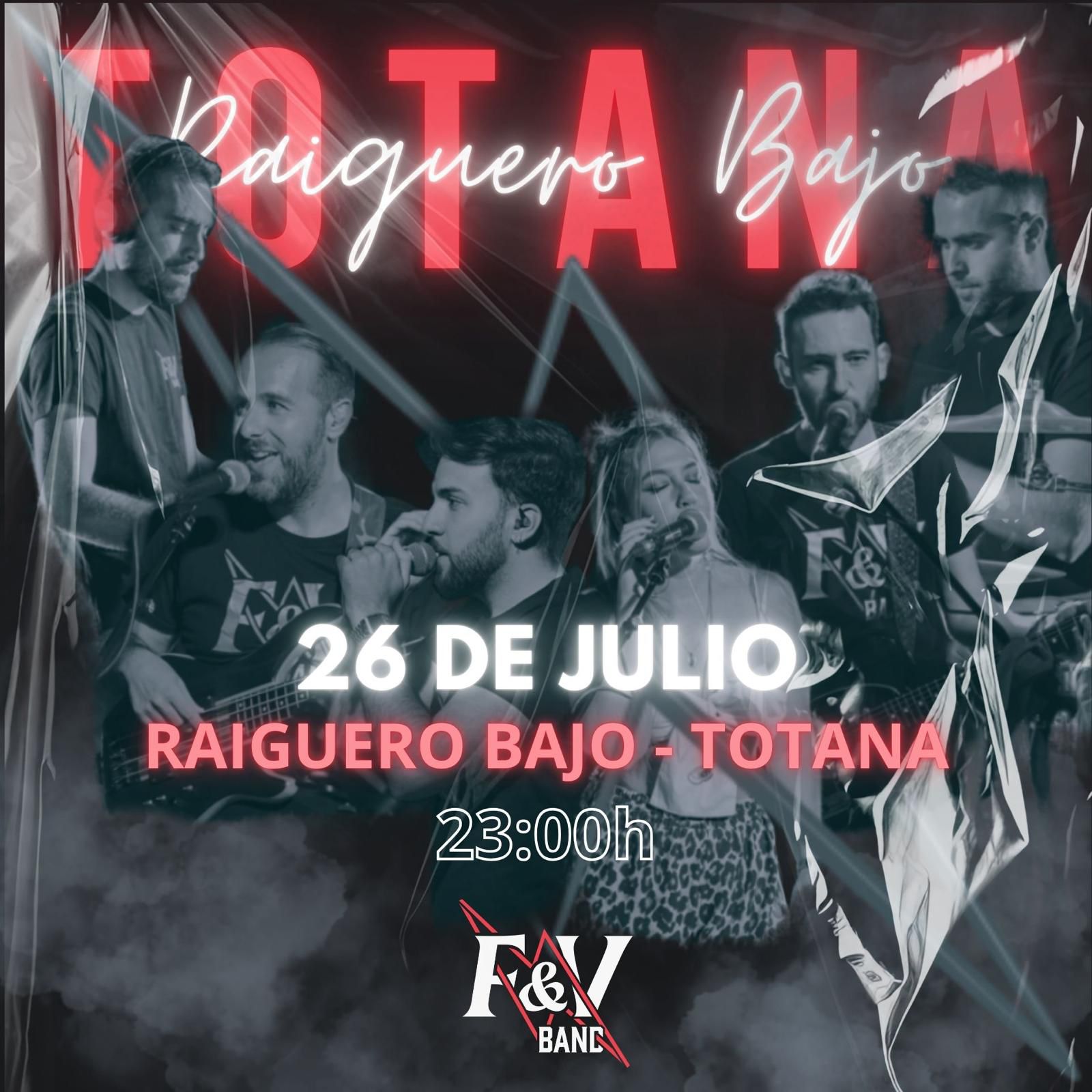 Cartel del concierto de FyVBand en El Raiguero