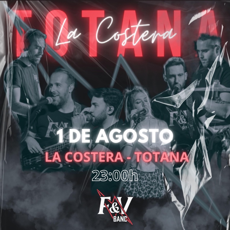 Cartel del concierto de FyVBand en La Costera