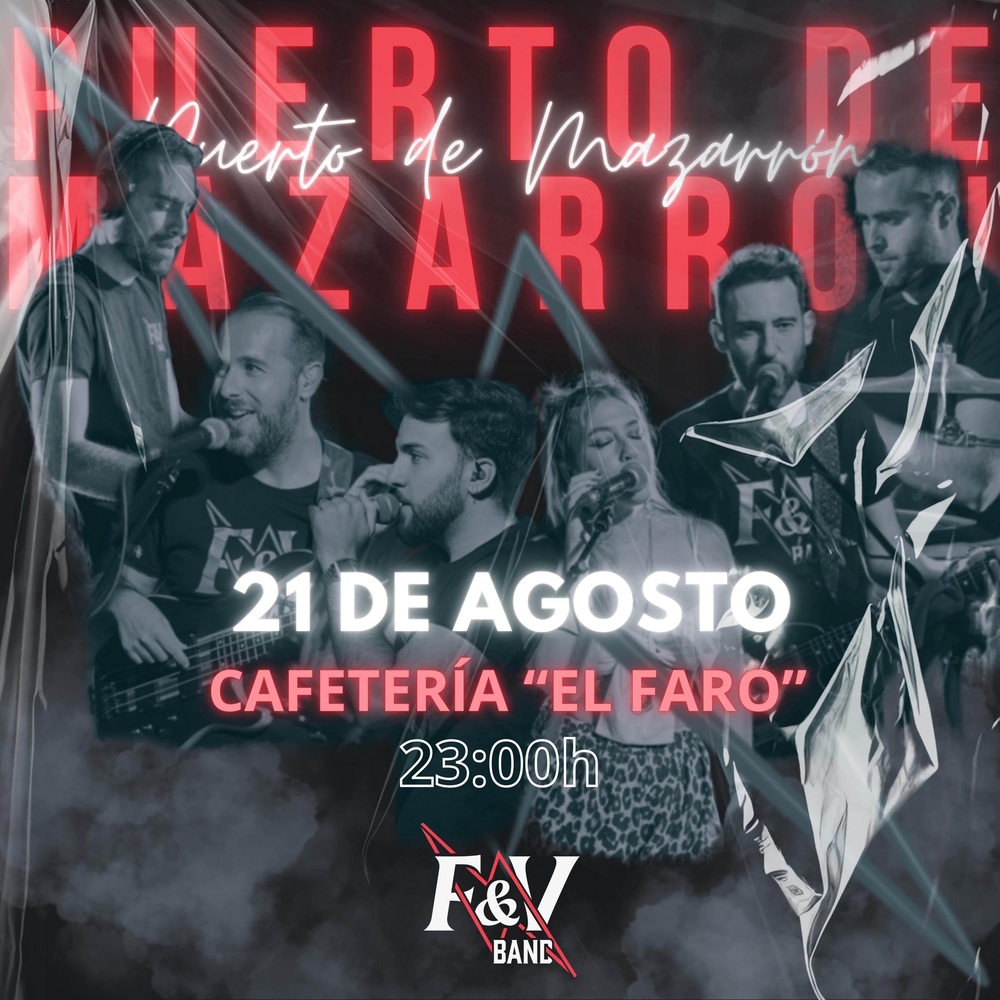 Cartel del concierto de FyVBand en El Faro
