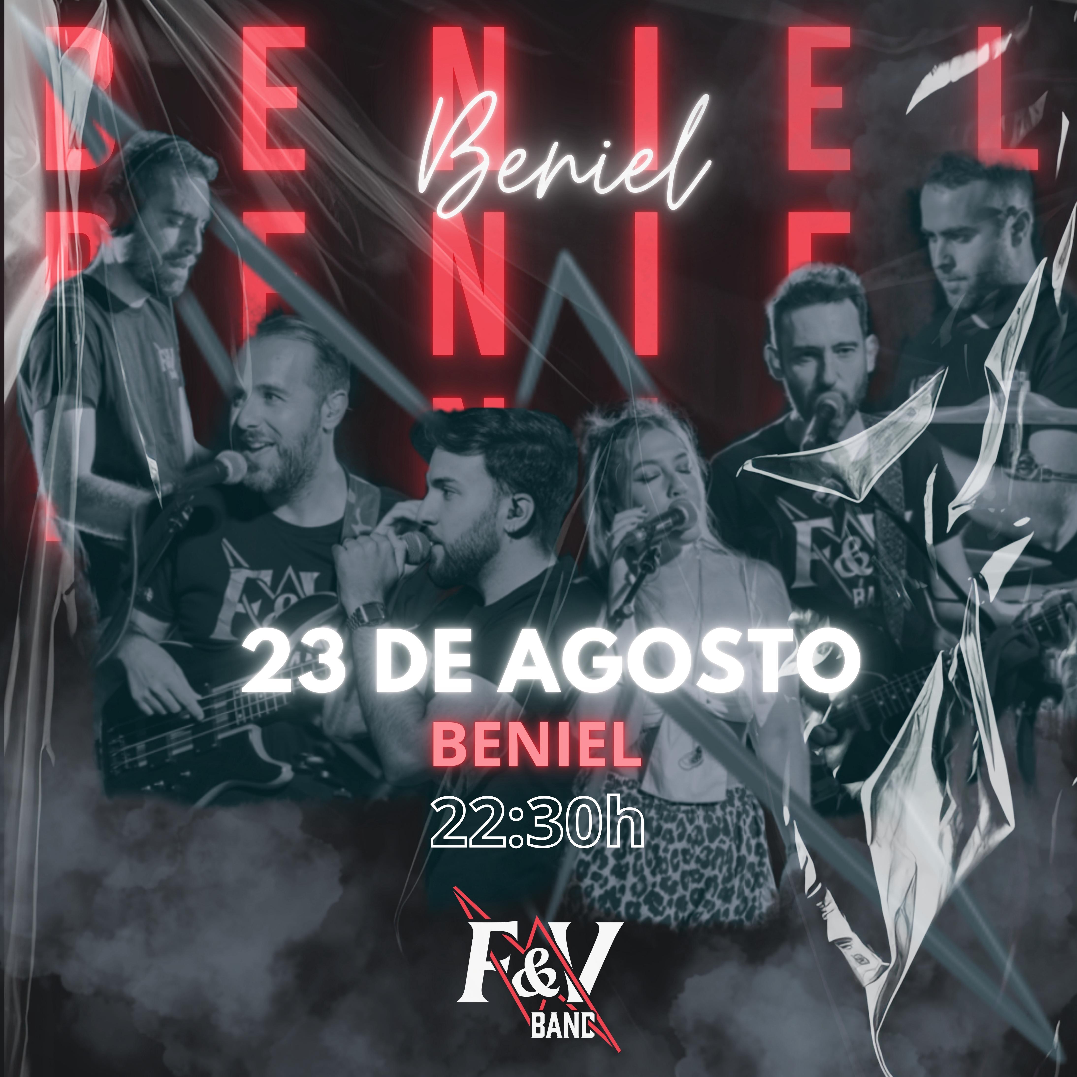 Cartel del concierto de FyVBand en Beniel