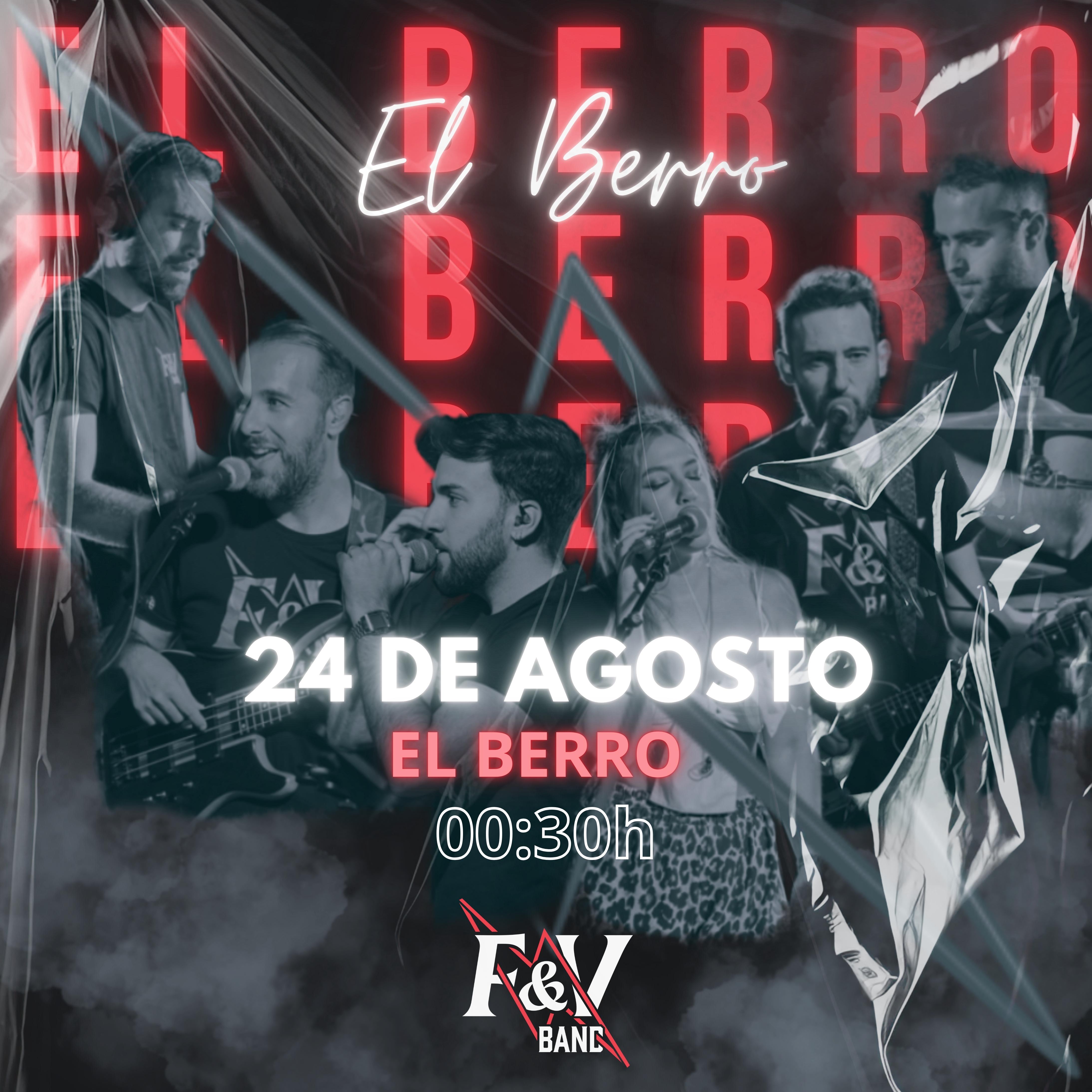 Cartel del concierto de FyVBand en El Berro