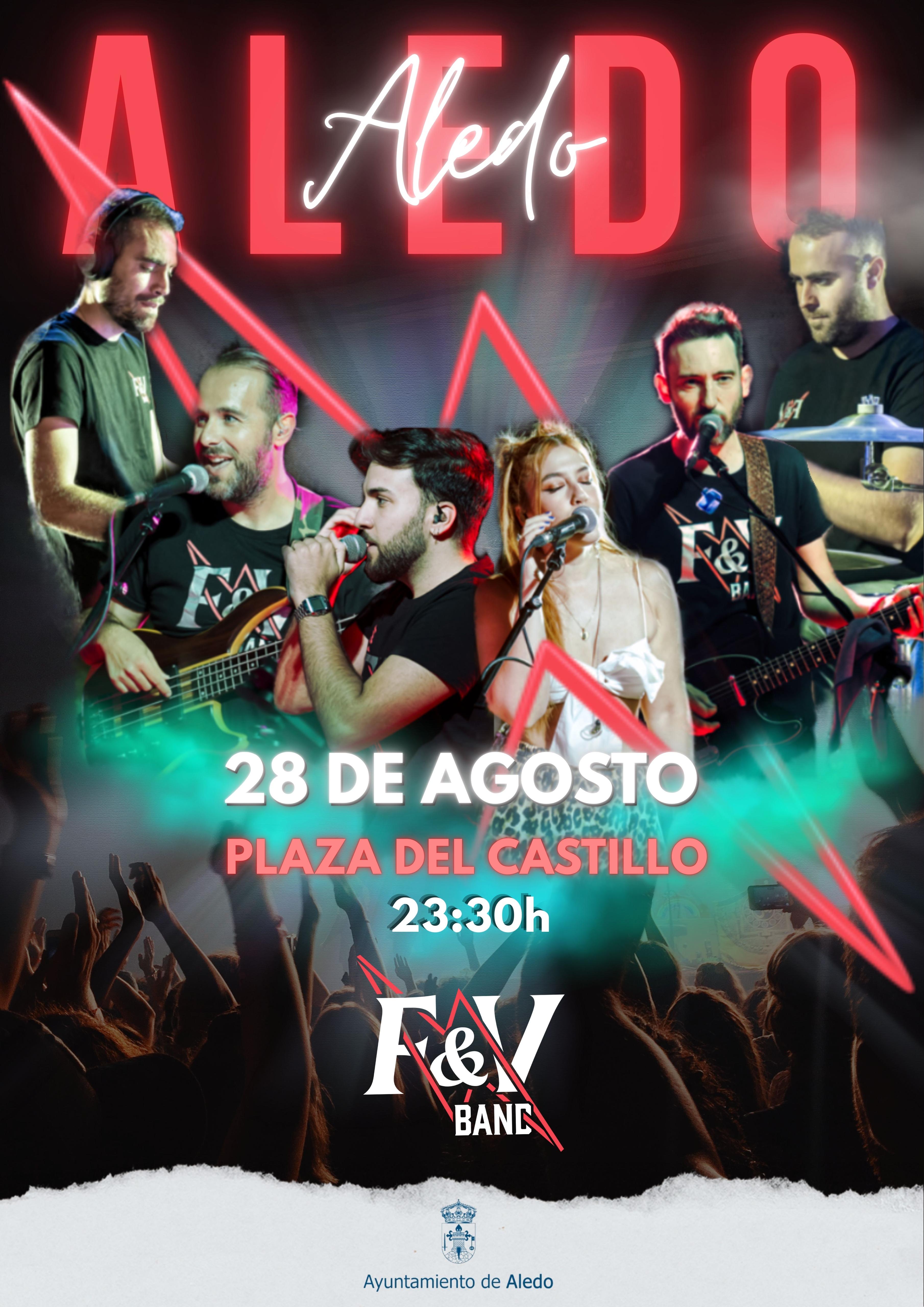 Cartel del concierto de FyVBand en Aledo