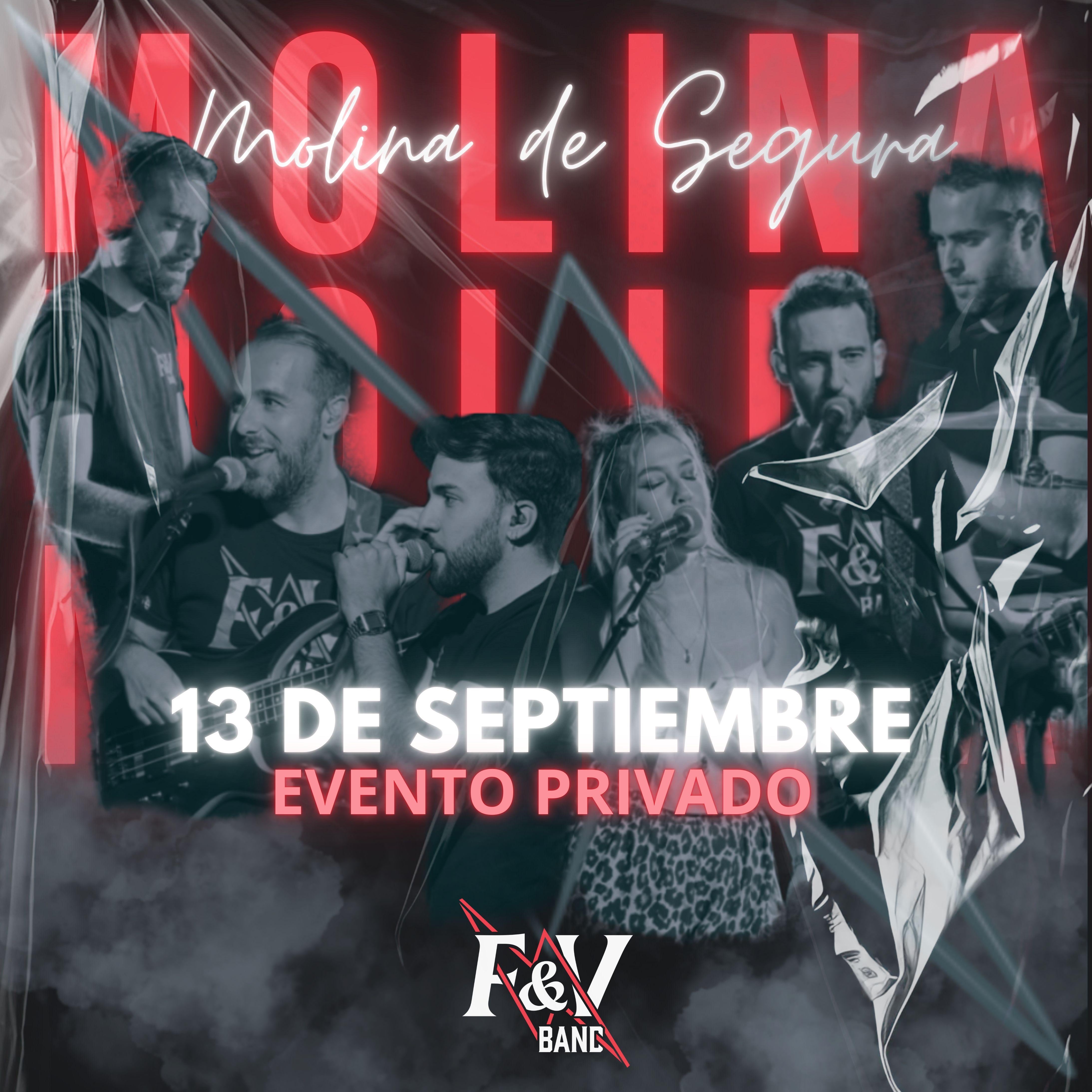Cartel del concierto de FyVBand en Evento privado