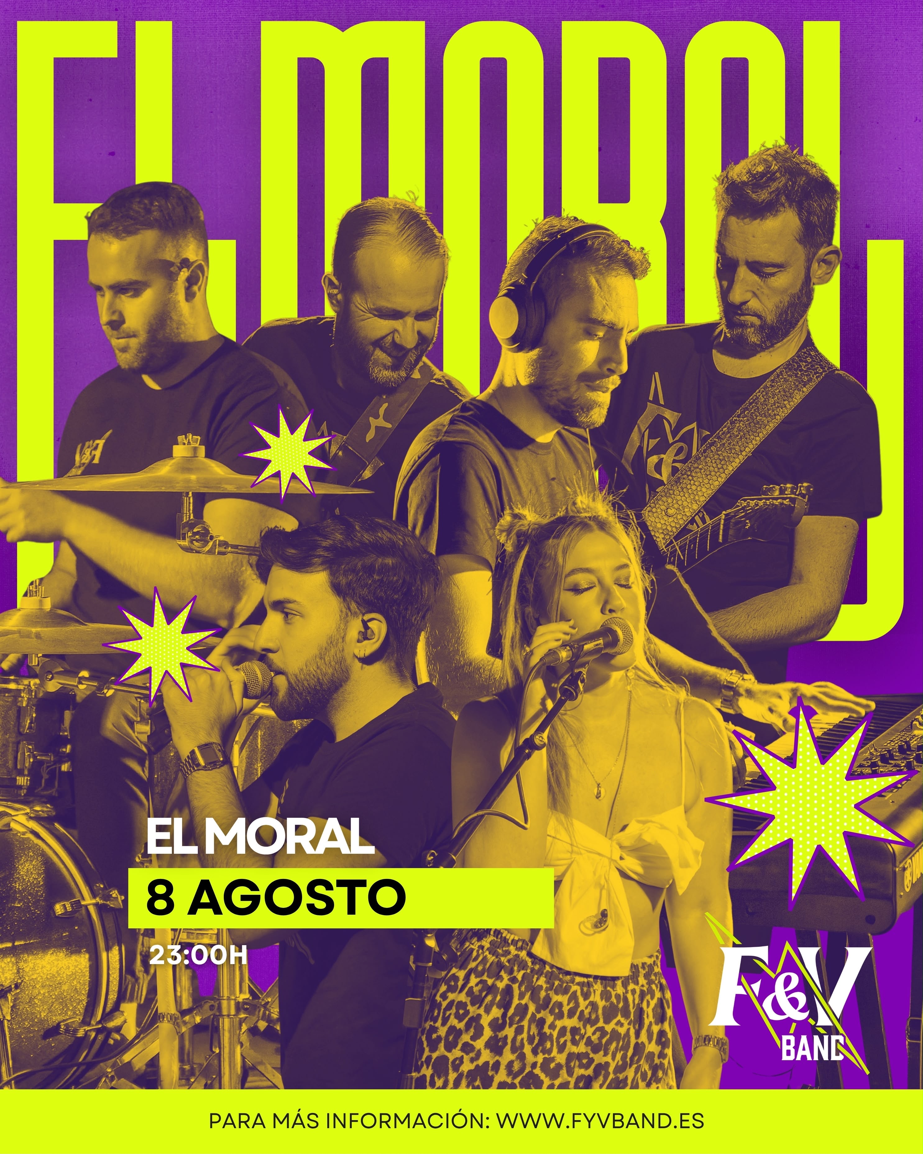 Cartel del concierto de FyVBand en El Moral